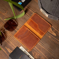 Dompet Kulit Tipis Harga Pabrik, Pendek, Portabel, Tempat Kartu Kredit dan Uang Koin