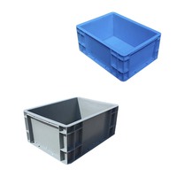 EU4316 400*300*175mm Boîte de rangement industrielle en plastique robuste de qualité supérieure, norme européenne, design carré, vente en gros