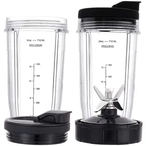 Lames extractrices inférieures à 7 branches, pièce de rechange pour blender <span class=keywords><strong>Ninja</strong></span> avec gobelets de 24 oz avec couvercles Sip&seal, compatible avec <span class=keywords><strong>Ninja</strong></span> Auto IQ - Product Image 4