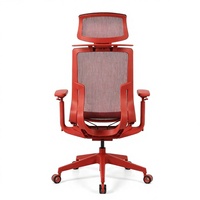 Chaise de bureau ergonomique moderne et minimaliste Henglin Cloud Nebula en plastique, pivotante, avec accoudoirs réglables et support lombaire