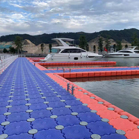 Plateforme flottante gonflable personnalisée pour jet ski, quai flottant populaire avec toit, eau salée