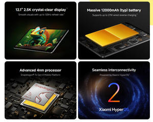 Versión Global Original REDMI Pad 2 Pro de 12.1 Pulgadas, 2.5K, Procesador de Ocho Núcleos, Carga Rápida de 33W, Batería de 12000mAh, Compatible con Wi-Fi 6 - Product Image 4