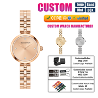 Montre Luxe Ultra-Mince à Quartz Analogique pour Femme, Étanche avec Bracelet Maillon Bijou Fin, Logo Personnalisable, Direct Usine Horlogère Chinoise