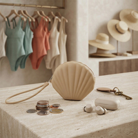 Porte-monnaie en silicone personnalisé d'usine, porte-clés, moule de sac de créateur, breloque de sac, pochette zippée pour gravure, écologique