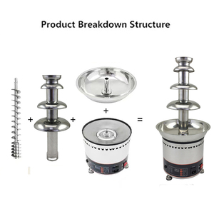 Fontaine à chocolat commerciale en acier inoxydable, machine à <span class=keywords><strong>fondue</strong></span> au chocolat et au <span class=keywords><strong>fromage</strong></span> chauffée pour fêtes et restaurants - Product Image 5