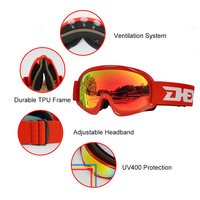 Lunettes de moto tout-terrain anti-buée pour adultes, certifiées EN174, avec verres PC et monture TPU