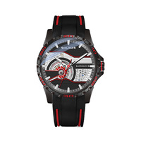 Montre automatique de luxe OEM, bracelet en silicone, montre sport pour homme, acier inoxydable, montre mécanique tendance