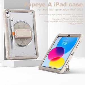 Funda Híbrida Resistente a Golpes para Tablet iPad 10.ª Generación 10.9 Pulgadas 2022, Carcasa Transparente con Correa para el Hombro y Soporte - Product Image 5