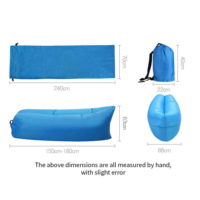 Canapé gonflable portable léger en Oxford, chaise longue gonflable pour le camping en plein air, chaise de plage