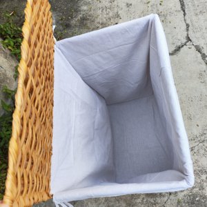 Trung Quốc Nhà sản xuất nóng Bán tay dệt PP mây nhựa giặt giỏ Organizer lưu trữ cản trở cho bẩn quần áo nhà khách sạn - Product Image 4