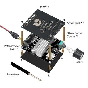 VIRE 50W 50W2.0デュアルチャンネルサブウーファーアンプボードステレオBluetoothデジタルパワーオーディオスピーカーアンプモジュール - Product Image 6