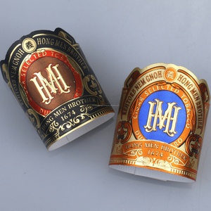 Etiquetas de Cigarros con Diseño Personalizado de Nueva Tendencia, con Estampado en Relieve de Lámina Dorada, Etiquetas de Cigarros Impresas y Troqueladas - Product Image 5