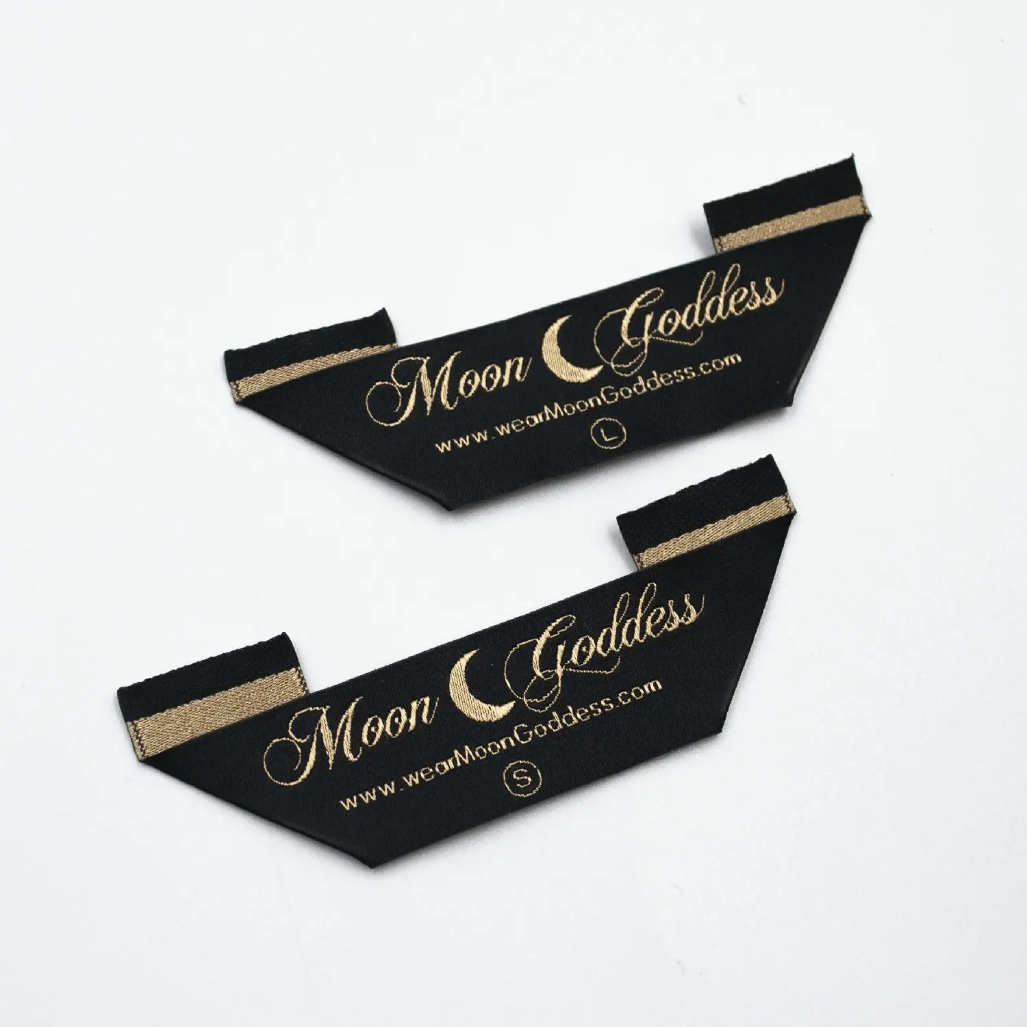 Factory direct custom made clothing tags branded logo satin personalized design garment labels woven tags