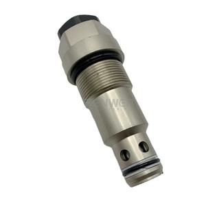 Válvula de Alivio Hidráulica Senwitt para Excavadora E320C, Válvula Principal de Desbordamiento del Motor de Traslación, Componente Metálico Plateado - Product Image 1