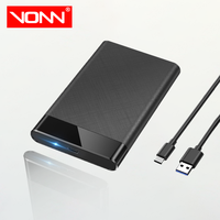 VONN boîtier de disque dur externe USB C 3.1 Gen 2 vers SATA III 6G sans outil pour SSD HDD 7mm 9.5mm 2.5 pouces UASP vente en gros
