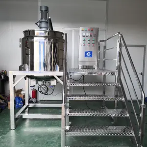 high shear mixer liquid mixing machine for making detergent lipstick heating stirring filling machine with mixing hopper