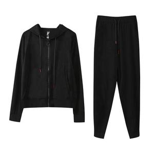 Wholesales Design Your Own <strong>Cheap</strong> Polyester Hoodie Sweatshirt <strong>Jogger</strong> Pants Sweatsuit Tracksuit Set <strong>for</strong> <strong>Women</strong> - Product Image 4