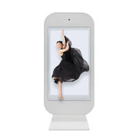 Affichage holographique 3D, boîte transparente LCD de 21,5 pouces, vitrine pour bijoux, exposition de musée, vidéo Holobox avec caméra et micro