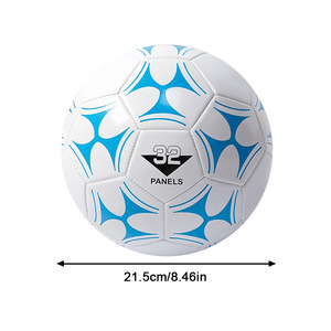 Ballon de football OEM taille 2, 3, 4, 5 avec aiguille de pompe, classique blanc et noir, PVC tissé serré pour les jeunes garçons, ligue, entraînement, pratique - Product Image 3