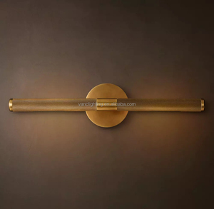 Arandelas de Parede Nórdicas em Latão e Aço, Luminária Linear de Alumínio Feita à Mão para Interiores, Casa, Banheiro e Lavatório - Product Image 2