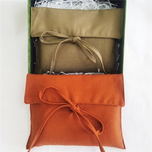 Chuanghua BSCI Factory Price Recyclable Linen Dust <b>Gift</b> Bag Cosmetic Packaging Personalised <b>Envelope</b> Flap Linen Pouch - Product Image 3