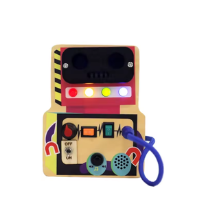 Bận rộn Hội Đồng Quản trị cho trẻ mới biết đi trẻ em robot cảm giác đồ chơi cho trẻ em tự kỷ với led công tắc đèn và chuyển đổi chuyển đổi di động thần tài - Product Image 5