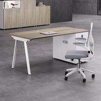 Bureau de personnel de bureau, simple, moderne, rectangulaire, en bois, avec cloison modulaire, bureau d'ordinateur