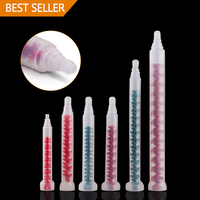 Buse de mélange époxy-silicone 5mm, mélangeur statique à baïonnette, pointes claires à noyau spiralé, jetables personnalisables