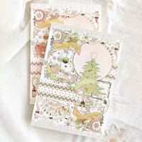 Style de cahier de Noël personnalisé double face imprimé offset déchirable à la main bloc-notes collant fabricant d'impression originale