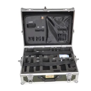 Custom Paint Aluminium Case Voor Instrument Ronde Hoek Tool Case Industrie Hard Case Met Cijferslot