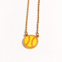 Nuevo Collar Deportivo - Colgante de Fútbol, Voleibol y Béisbol, Joyería de Amistad Esmaltada a la Moda, Accesorio Atlético de Tendencia