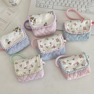 हॉट सेलिंग छोटे पुष्प विरोधी-ड्रॉप रोधी भंडारण बैग मिनी शुद्ध कपास पोर्टेबल सीसी कैमरा बैग यात्रा फूल सिक्का पर्स - Product Image 2