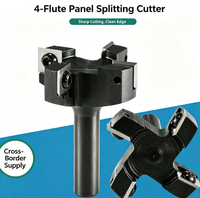 Fresa de 4 filos indexable para romper placas, para carpintería manual y de fresado, para ranurado y limpieza de fondo