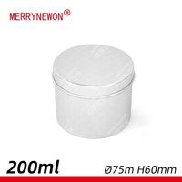 Flacon en aluminium de qualité alimentaire, 250ml, pour pilules d'huile de poisson, capsules de médicaments, emballage, boîte