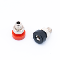 CXSDDZ-203A Prise banane en laiton 2 mm 10A avec boîtier ABS pour application sur circuit imprimé, longueur 10 mm