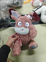 Coniglio di Peluche Intelligente AI con Funzione Conversazione, Imbottitura in Cotone PP, Giocattolo Super Morbido e Confortevole - Adorabile Giocattolo Interattivo Intelligente con Occhi Grandi per Conversazione
