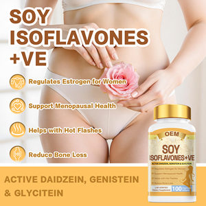 Cápsulas Blandas <span class=keywords><strong>de</strong></span> <span class=keywords><strong>Isoflavonas</strong></span> <span class=keywords><strong>de</strong></span> <span class=keywords><strong>Soya</strong></span> + Vitamina E <span class=keywords><strong>para</strong></span> <span class=keywords><strong>la</strong></span> <span class=keywords><strong>Menopausia</strong></span>, con Daidzeína y Genisteína Activas <span class=keywords><strong>para</strong></span> Regular el Estrógeno y Aliviar los Brotes <span class=keywords><strong>de</strong></span> Calor - Product Image 2