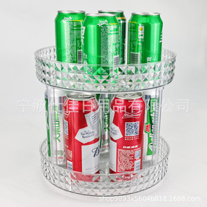 Nuevo estante de almacenamiento giratorio de 360 grados, plataforma giratoria transparente Lazy Susan, estante de almacenamiento giratorio de 360 grados. - Product Image 3