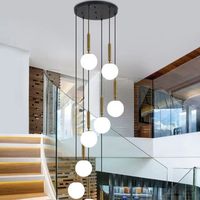 Luminaire suspendu LED en cristal moderne classique pour hôtel Villa, style nordique de luxe, hauteur réglable, intensité variable, installation de projet