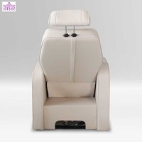 Speway Fauteuils de pédicure portables inclinables de luxe style crème Pacific avec bassin de pédicure mobile