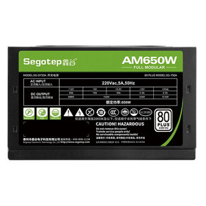 100% ของแท้เซโกเท็ปพาวเวอร์ซัพพลาย 650W เดสก์ท็อปคอมพิวเตอร์โฮสต์แชสซีรับประกัน 3 ปี AM650W สีขาวยี่ห้อซับโมดูลพาวเวอร์ซัพพลาย - Product Image 2