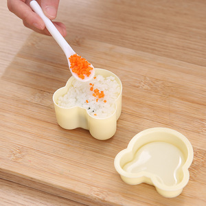 Lot de 4 moules <span class=keywords><strong>à</strong></span> onigiri en plastique alimentaire pour enfants, pour bento et repas, support OEM ODM - Product Image 2