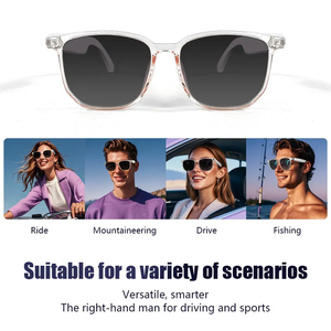 Clásicos anti luz azul gafas de sol inteligentes auricular GS03 TR90 Marco de anteojos asistente de voz control Cámara lunettes de Soleil - Product Image 5