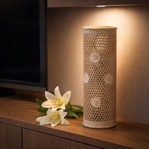 Jarrón de Bambú Perforado con Tallados Florales, Portaflores Decorativo para Diseño de Interiores del Hogar, Jarrón de Bambú Natural Hecho a Mano - Product Image 3