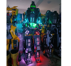 Disfraz de Robot LED <span class=keywords><strong>para</strong></span> Caminar sobre Zancos, Disfraz de Robot <span class=keywords><strong>para</strong></span> <span class=keywords><strong>Carnaval</strong></span> y Cosplay, Disfraz de Actuación con LED de Colores en Venta - Product Image 2