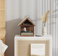 Étagère de rangement et de présentation autoportante en bois en forme de maison, très populaire, pour chambre et bureau