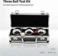 Boules de pétanque de haute qualité en acier chromé argenté, 3 pièces, avec étui en aluminium, légères, durables, pour les sports de plein air
