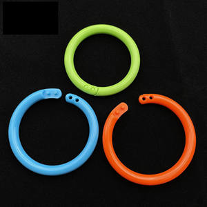 Großhandel farbigen Kunststoff Kreis offenen Ring 22mm 25mm 32mm bunten Ring für Notebook Binder Ring Spielzeug DIY Keychaain Zubehör - Product Image 3