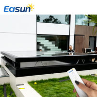 Moustiquaire électrique automatique pour lucarne, étanche, avec moteur invisible, cadre en alliage d'aluminium, conception isolée, anti-insectes