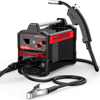 Mini soudeuse portable sans gaz 3-en-1 220V monophasé IGBT Inverter MIG MMA Lift TIG Fil fourré 120A Cycle de travail 60% LED Obo